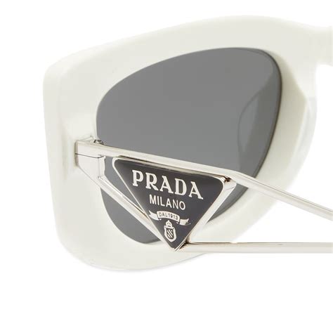 prada sunglasses white frame|prada sunglasses customer service.